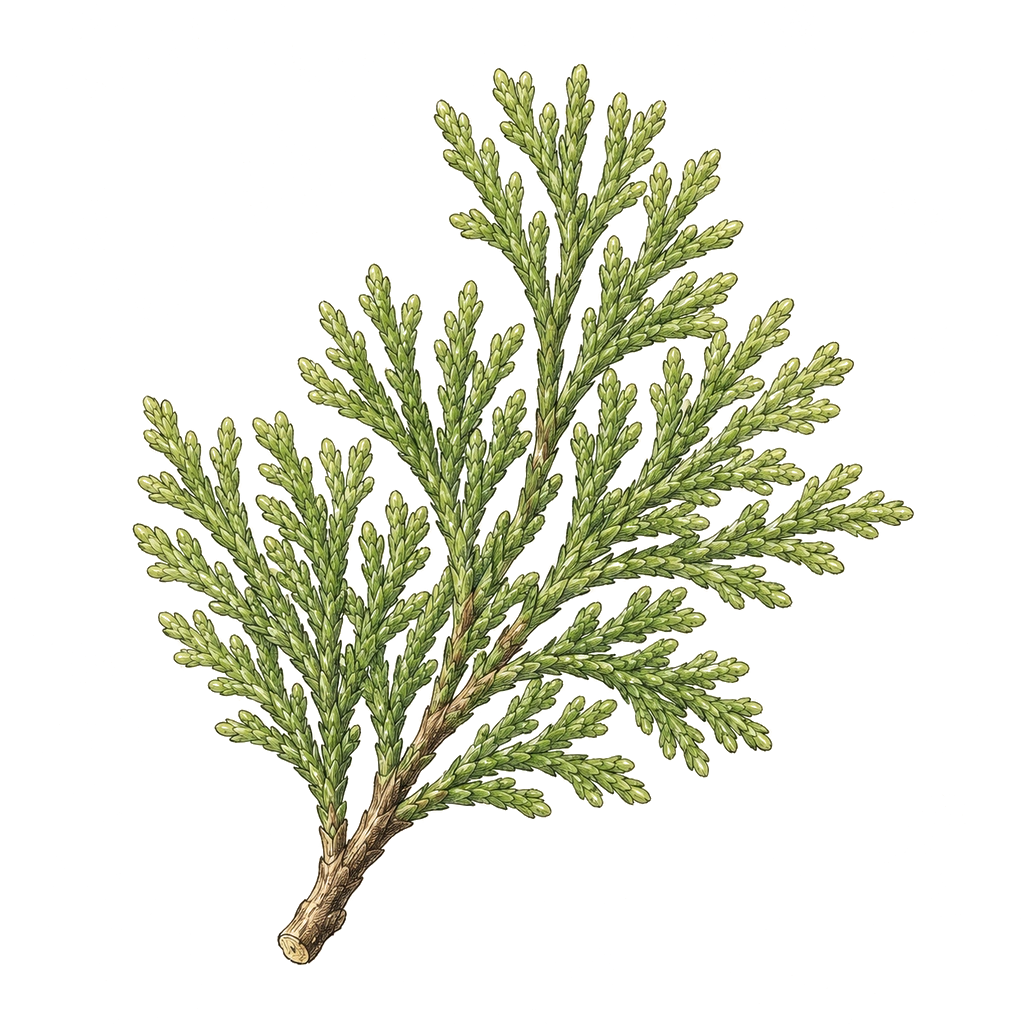 Ce Bai Ye / Arborvitae leaf herb image