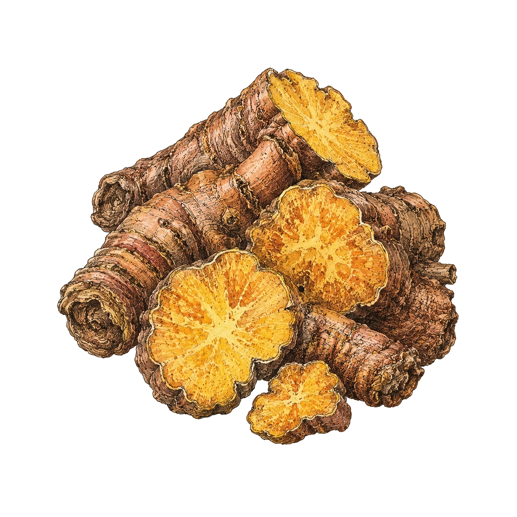 Da Huang / Rhubarb root herb image
