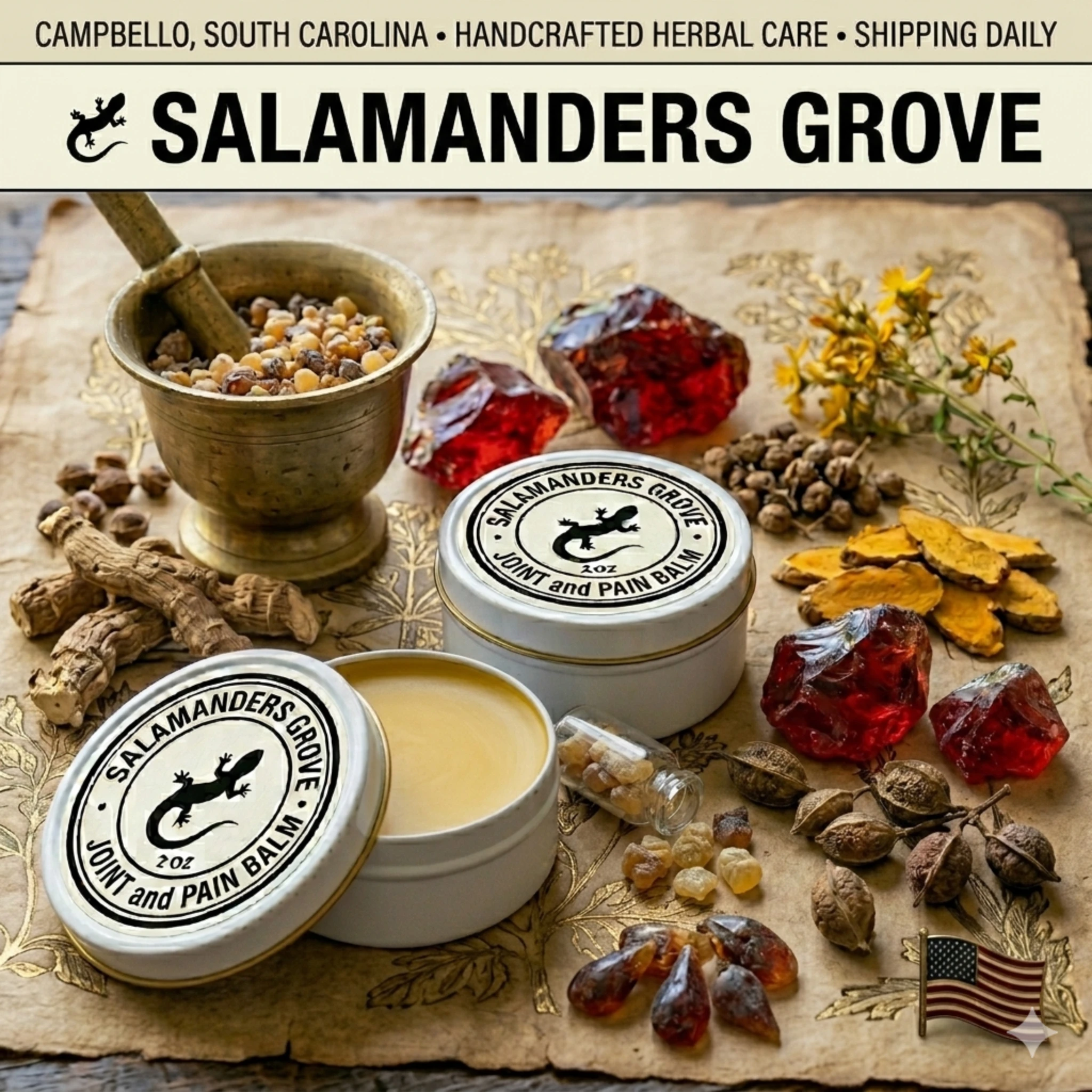 Joint and Pain Balm from Salamanders Grove