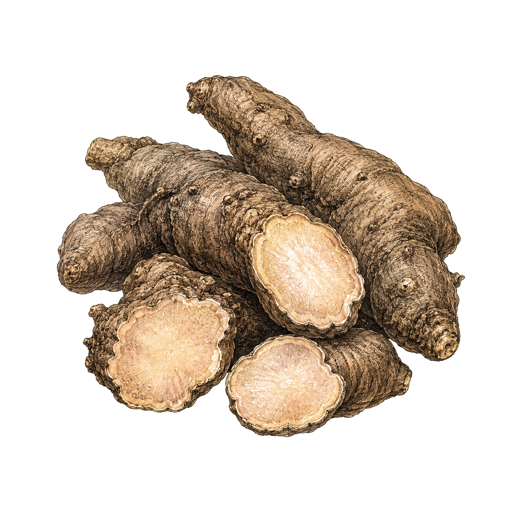 Sheng Di Huang / Raw rehmannia root herb image